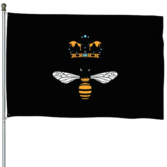 Queen Bee Crown Women Hive Beekeeping Bee Women House Flags