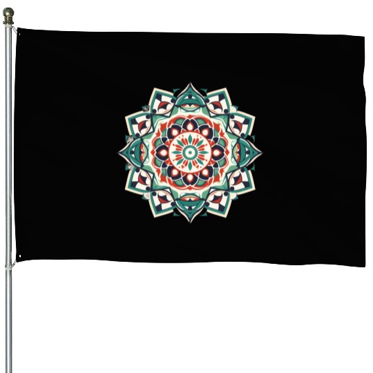 Arabian Mandala Art House Flags