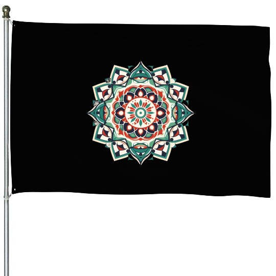Arabian Mandala Art House Flags