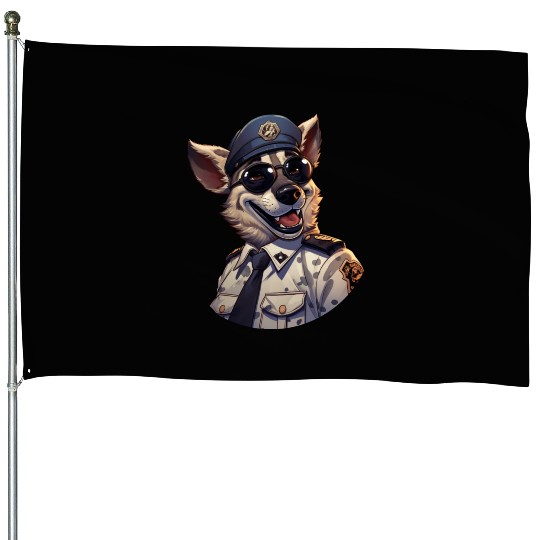 Police hyena House Flags