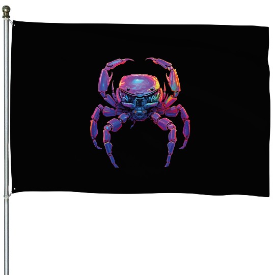 Robo-crab House Flags
