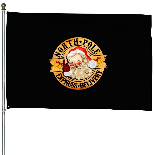 North Pole Express Delivery House Flags