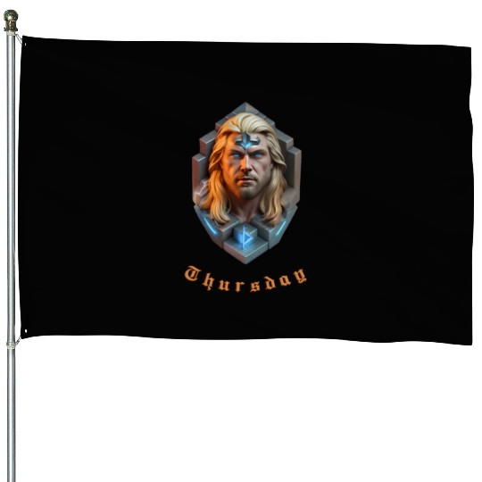 Thursday | Day of Thor House Flags
