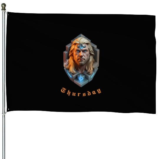Thursday | Day of Thor House Flags