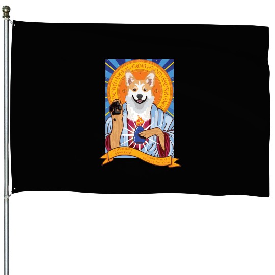 Saint Pembroke Welsh Corgi House Flags