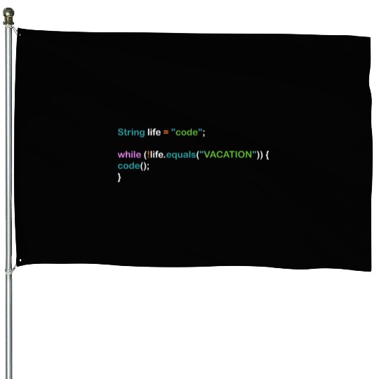 Funny Programmer Nerd Computer Science Programming House Flags
