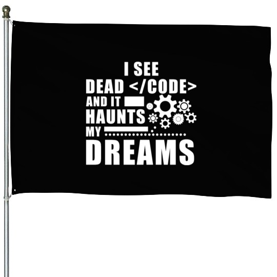 Programmer Saying Computer Science Programming House Flags