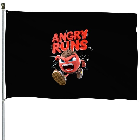angry runs American football House Flags