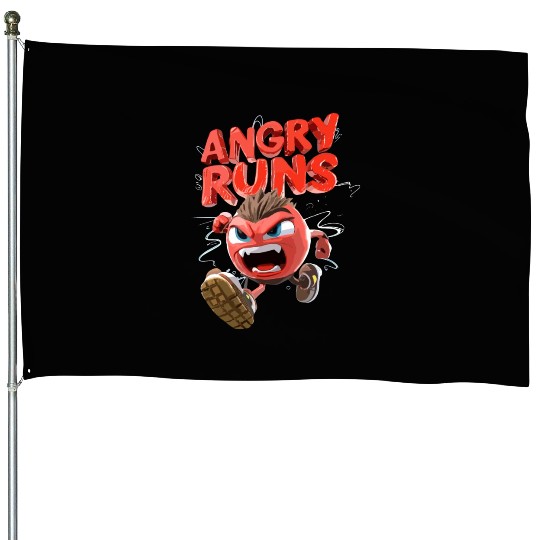 angry runs American football House Flags