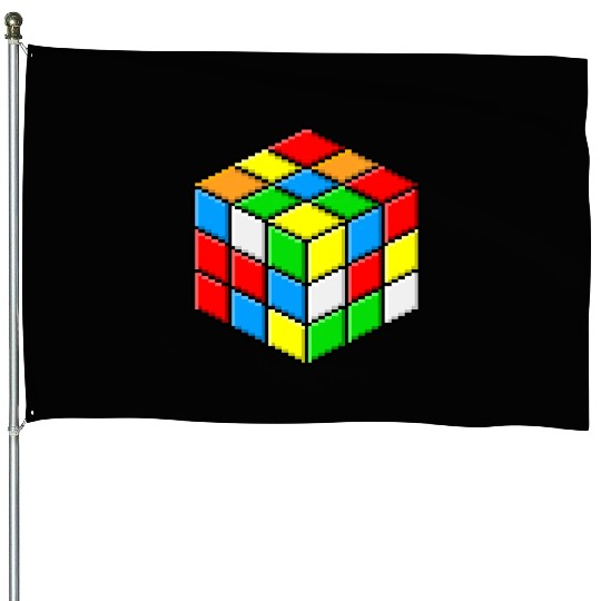 rubiks cube House Flags
