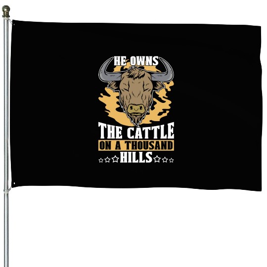 Cattle Farming He Owns The Cattle On Farm Animals House Flags