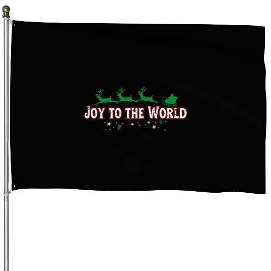 Joy to the World House Flags