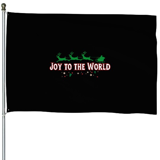 Joy to the World House Flags