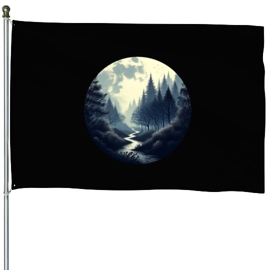 Enchanted Forest - Great Christmas Gift! House Flags