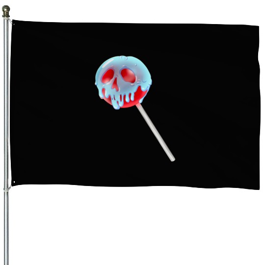 Poison Apple Halloween Candy Lollipop House Flags