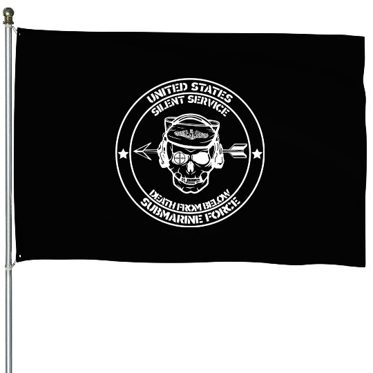 Us Submarine Force Death From Below Silent Service House Flags