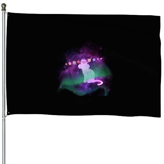 Music Space Cat House Flags