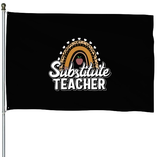 Teacher House Flags, Substitute Teacher House Flags, Teacher's