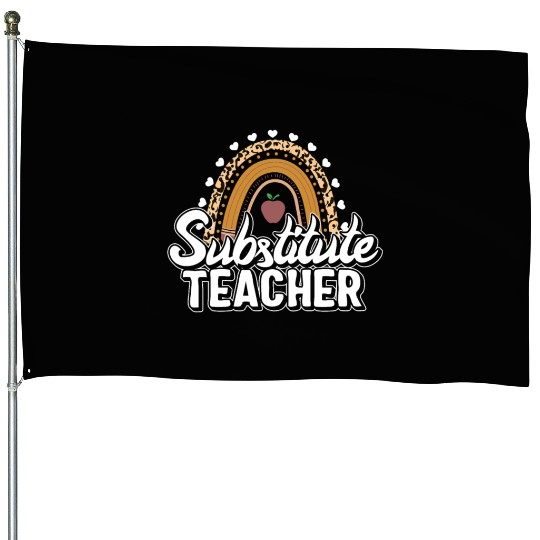 Teacher House Flags, Substitute Teacher House Flags, Teacher's