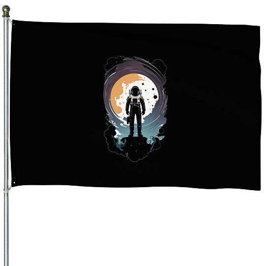 astronauts enter the space dimension House Flags