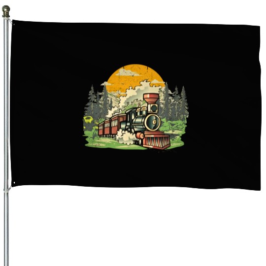 Christmas North Pole Polar Express All Abroad Xmas House Flags