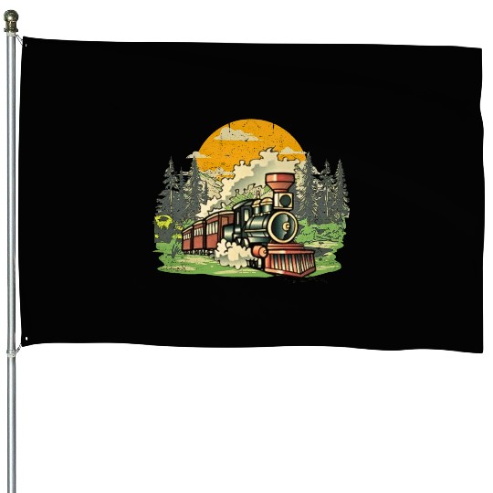 Christmas North Pole Polar Express All Abroad Xmas House Flags