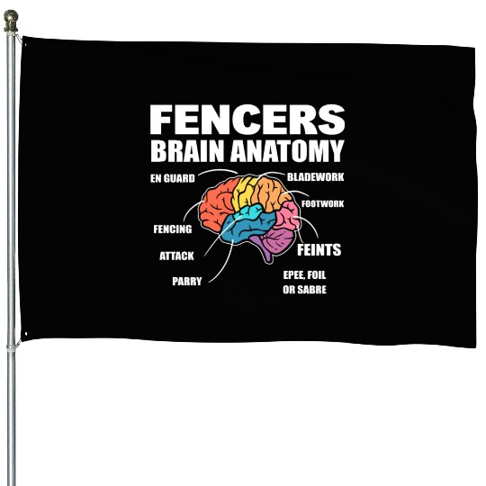 Fencing Combat Sports Fencer House Flags
