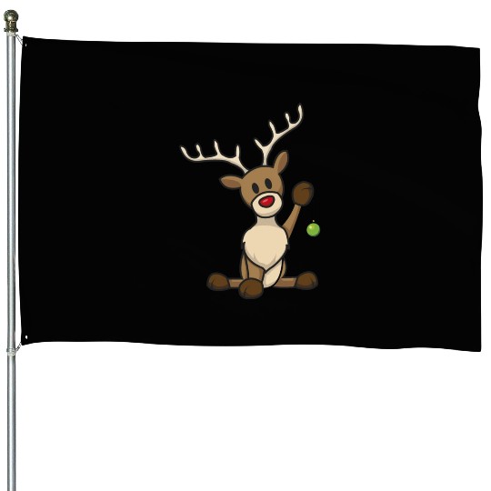 reindeer House Flags