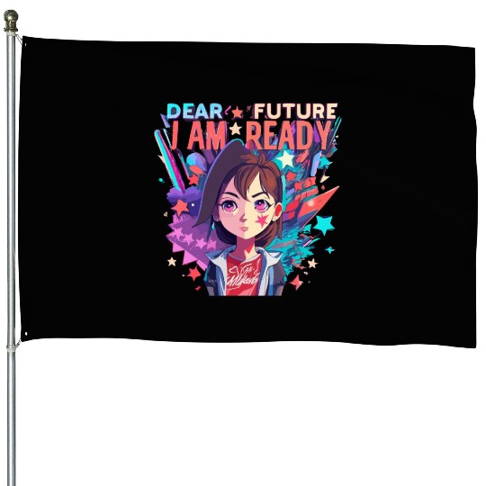 Nye Dear Future I Am Ready Cheers To A New Year House Flags