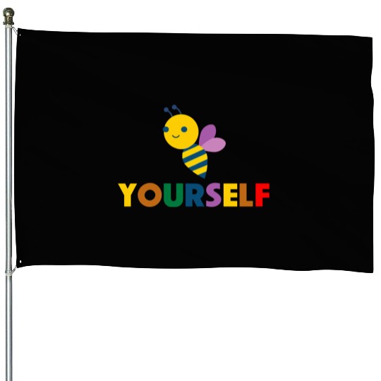 Bee Yourself Lesbeean Lesbian House Flags