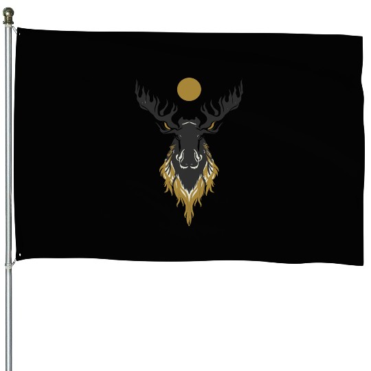 Moose Design House Flags