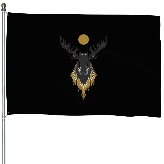 Moose Design House Flags