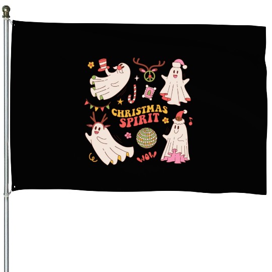 CHRISTMAS SPIRIT House Flags