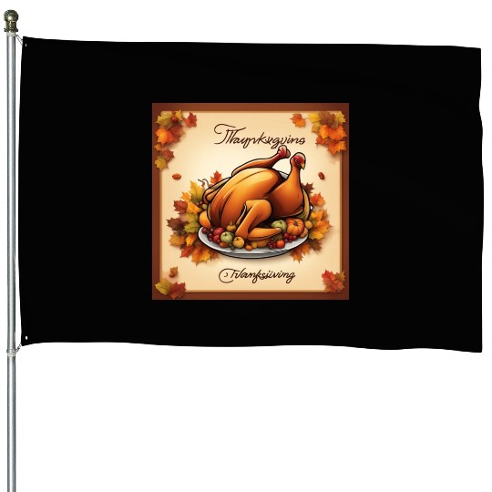 happy thanksgiving House Flags