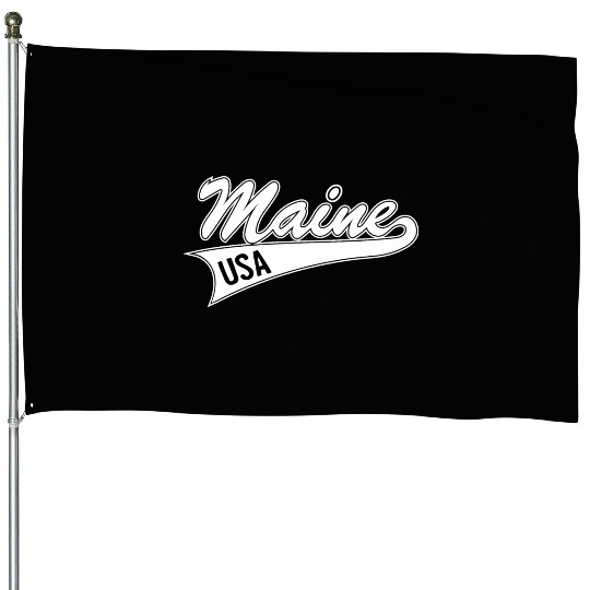 Maine USA House Flags