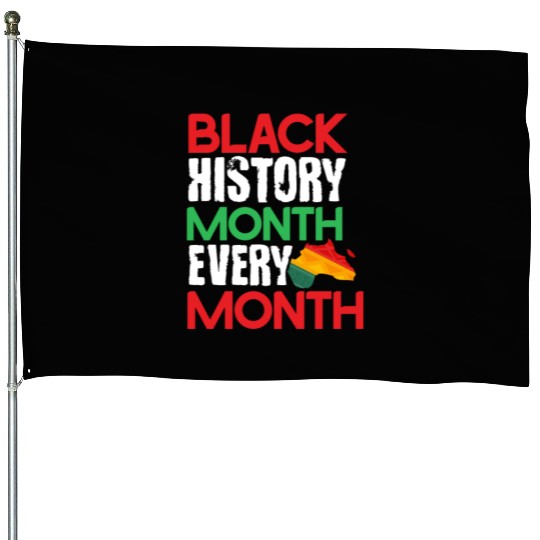 Black History Month Every Month House Flags