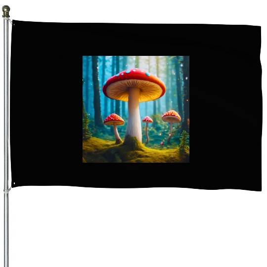 Mellow Mushroom House Flags