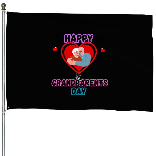 Happy Grandparents Day House Flags