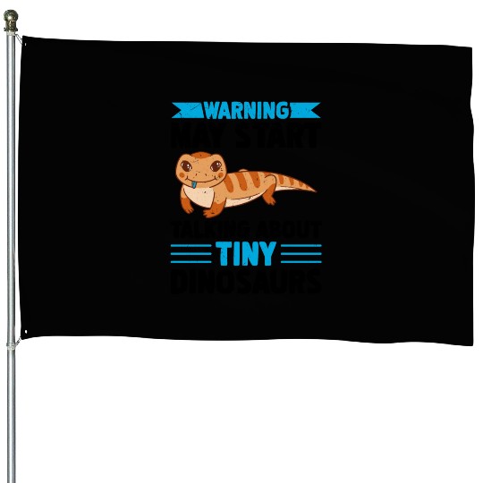 Lizard Collector Reptile Lover Blue Tongue Skink House Flags
