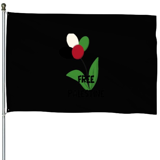 Free Palestine,Flag-colored rose ,watermelon color House Flags