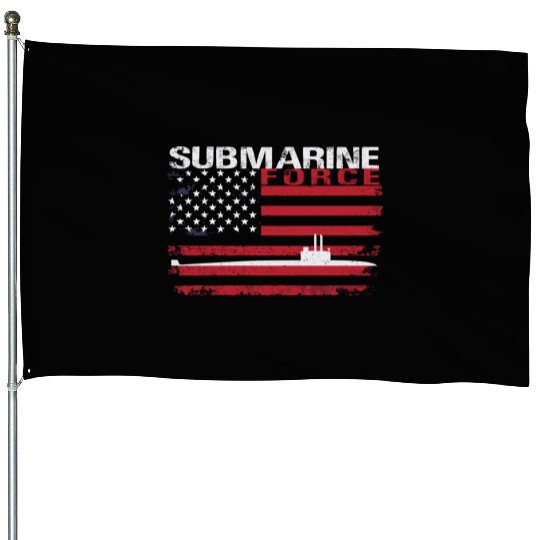 Submarine Force Usa Flag White Stars House Flags