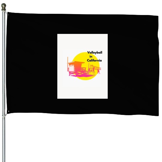 Volleyball in California House Flags