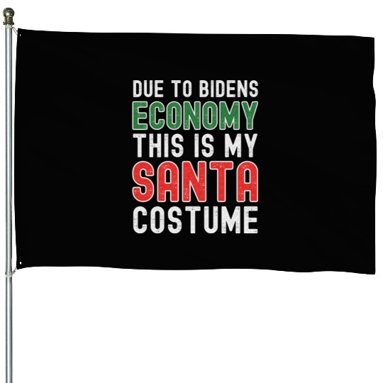 Due to Biden's Economy this is my Santa costume House Flags