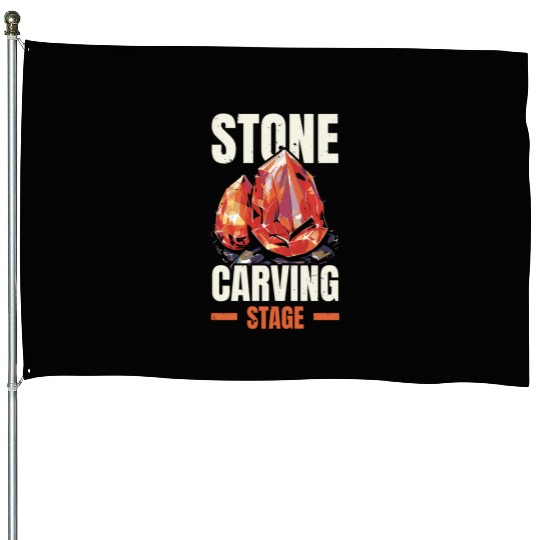 Lapidary Artist Gemstone Stone Collecting Stone House Flags