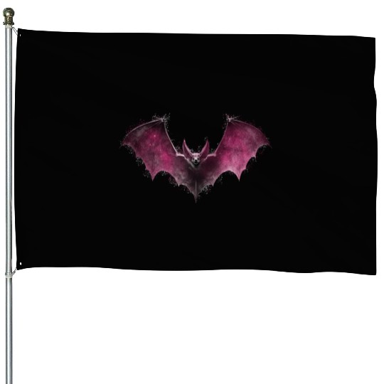 Gothic Bat Occult Space Galaxy Vampire Goth Alt Ae House Flags