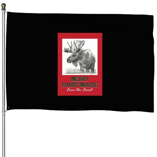 XMAS Card MOOSE House Flags