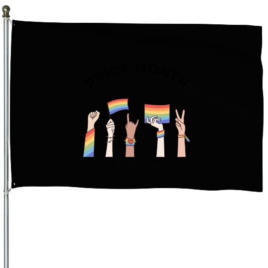 Pride Month House Flags