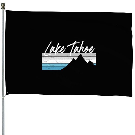 Lake Tahoe Nevada California Mountain Skiing Py House Flags