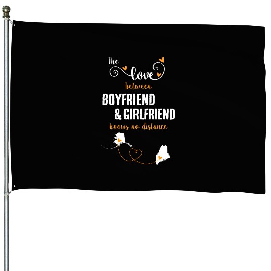 Love Between BF And GF Alaska To Maine Gift House Flags