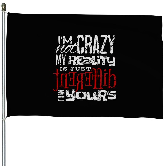 Different Reality Typography Lettering House Flags